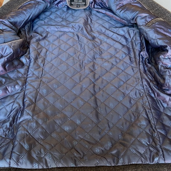 West Louis Royal Wool Brown Coat Size XL - Picture 9 of 10